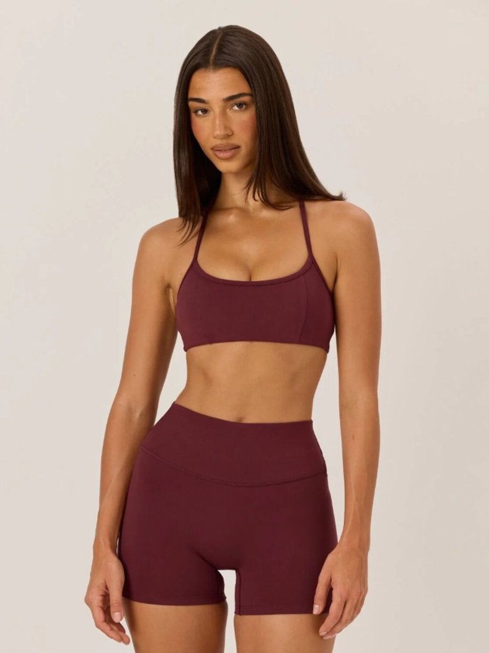 Crop Shop Boutique (CSB) — Serenity Contour Halter Crop (NWOT)